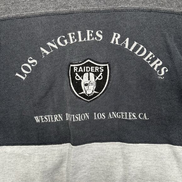 VTG Los Angeles Raiders Sweatshirt NFL Nutmeg Crewneck Embroidered Men’s Size XL - Picture 2 of 8